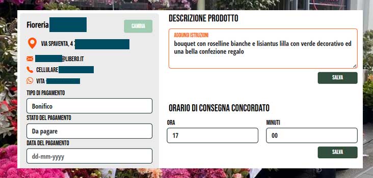 Ordine trasmesso alla rete