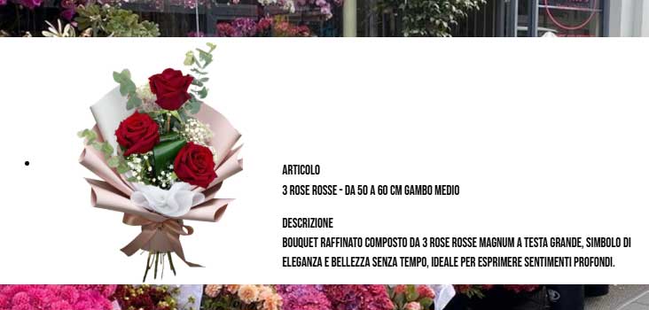 Ordine ricevuto dal web
