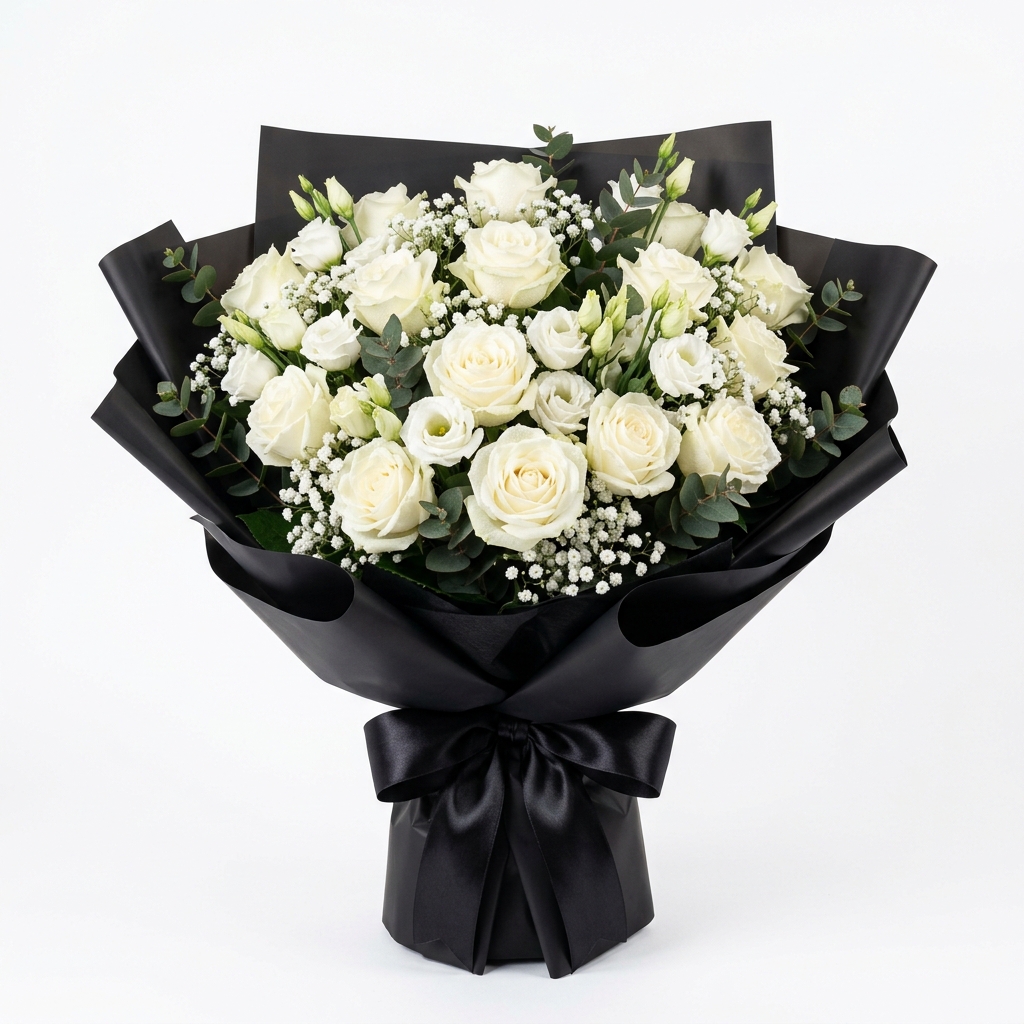 Bouquet Deluxe Che Blanco y Negro (Valencia)
