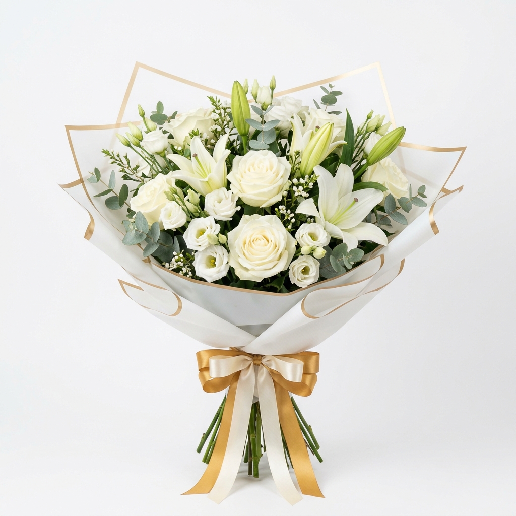 Bouquet de luxe de blancs en lys (Tottenham)