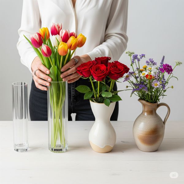L’Arte del Vaso Perfetto: La Guida di Elena su Come Abbinare Fiori e Contenitori